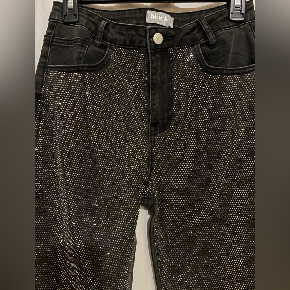 Blue B Rhinestone Jeans - Picture 6 of 12